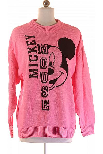 Dámský Svetr Růžový Second Hand Vel.  S