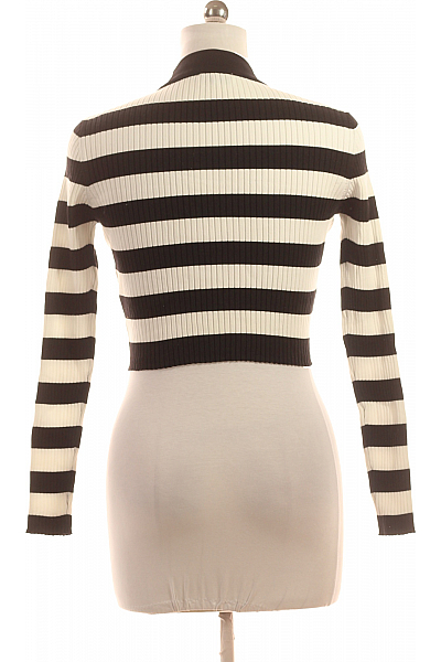 Bershka Dámské Tričko Černobílý Second hand Vel.  L