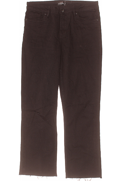 KAPALUA Dámské Kalhoty Rovné Černé Second Hand Vel. 38