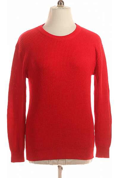 Dámský Pulovr Červený Bershka Vel. L