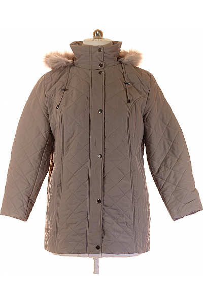 Prošívaná Dámská Bunda Šedá Second Hand Vel. 46