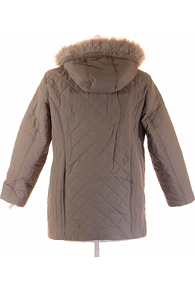 Prošívaná Dámská Bunda Šedá Second hand Vel. 46