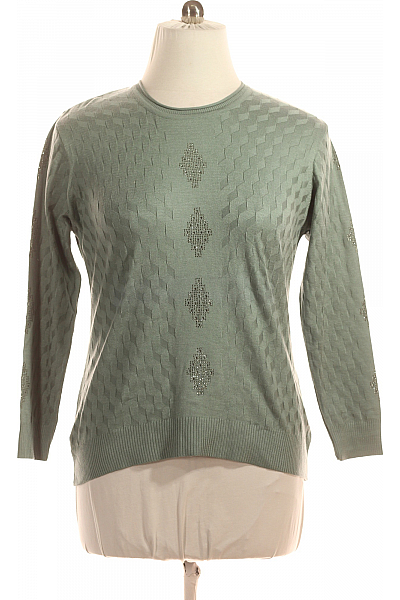  Halenka Pletená Zelená Vel. XL