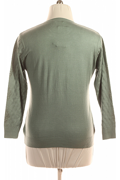  Halenka Pletená Zelená Vel. XL