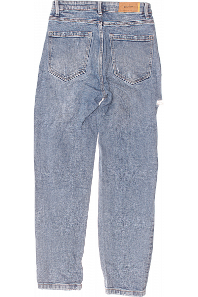 Roztrhané Dámské Džíny Modré STRADIVARIUS Second hand Vel. 36