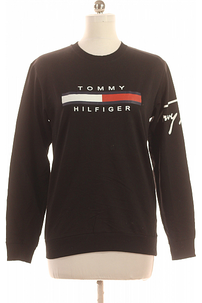 Dámská Mikina Černá TOMMY HILFIGER Second Hand Vel. L
