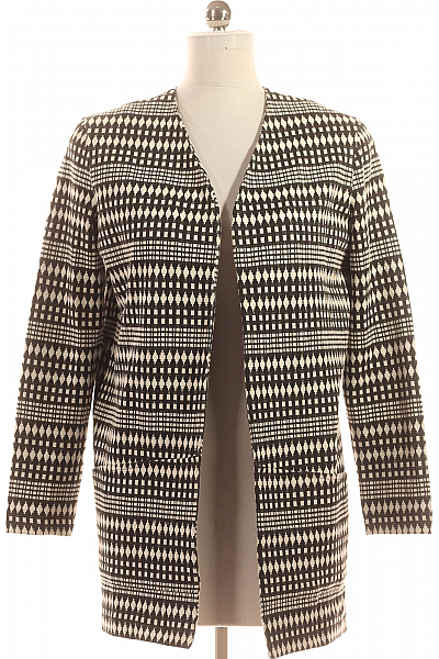 Dámský Kabát Černobílý GERRY WEBER Vel. 38