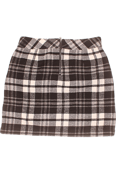 Sukně Vlněná Černobílá Vel. 40