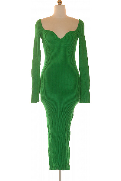  Šaty Pletené Zelené Vel. S