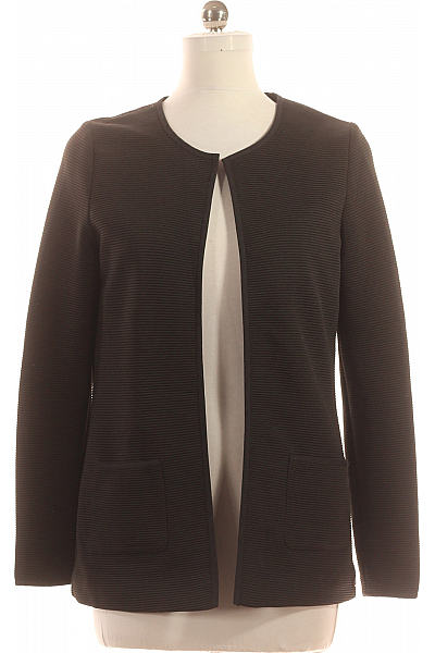 Krátký Dámský Kabát Černý Second hand Vel. 38