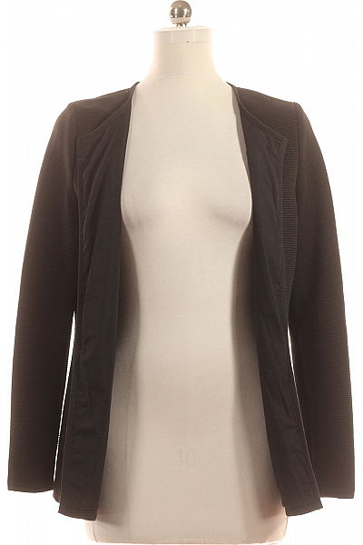 Krátký Dámský Kabát Černý Second hand Vel. 38