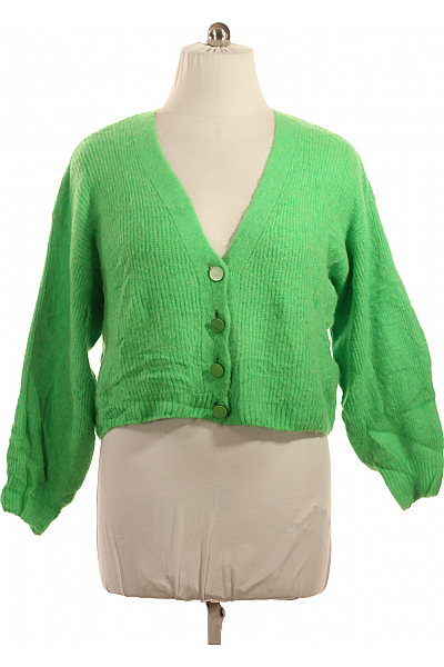 Dámský Cardigan Zelený LOUIS And MIA Second Hand Vel. M