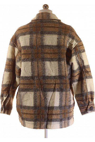 Dámský Kabát Lněný Barevný ZARA Vel. XS