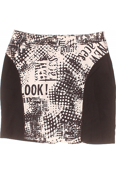 Balonová  Sukně Černobílá Biba Second Hand Vel. 40