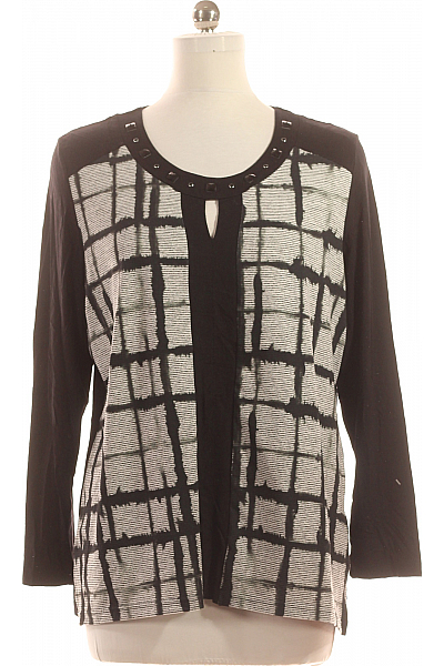 Vzorovaná  Halenka Černá Second Hand