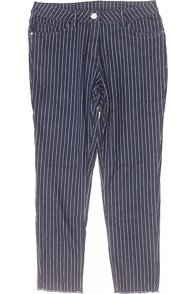 Dámské Kalhoty Rovné Modré Vel. 32/28