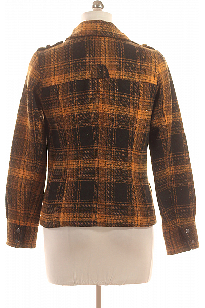 Krátký Dámský Kabát Hnědý Canda Vel. 38