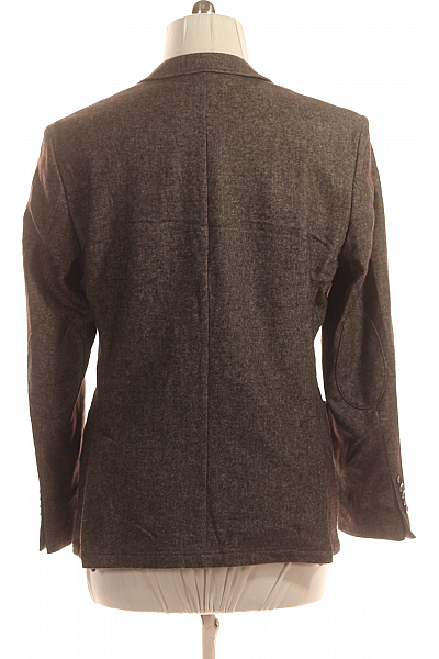 Pánské Volnočasové Sako Vlněné Šedé Vel. 54
