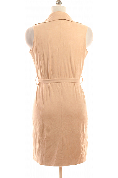 Dlouhá Dámská Vesta Růžová Second hand Vel. M