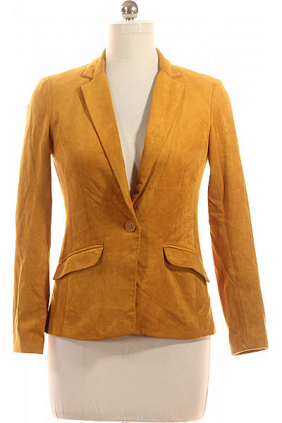 Teplé Dámské Sako Oranžové Amisu Vel. 38