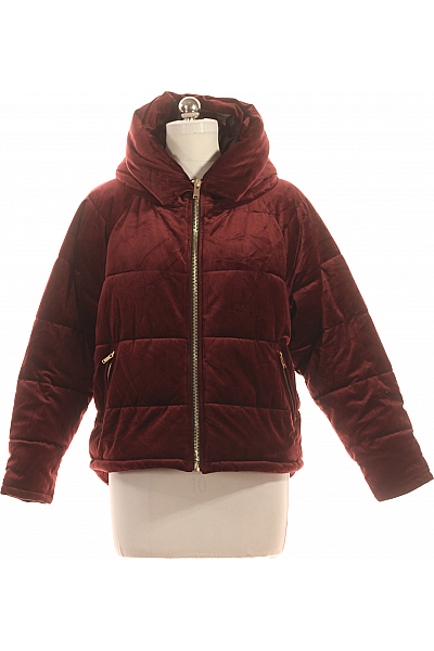 Prošívaná Dámská Bunda Vínová ONLY Second Hand Vel. M