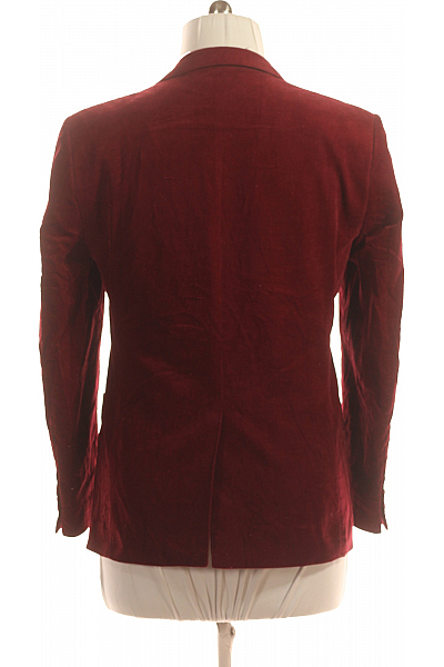Pánské Sako Vínová Second hand Vel. 48