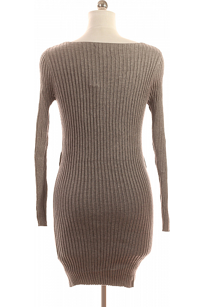  Šaty Pletené Šedé Primark Vel. M