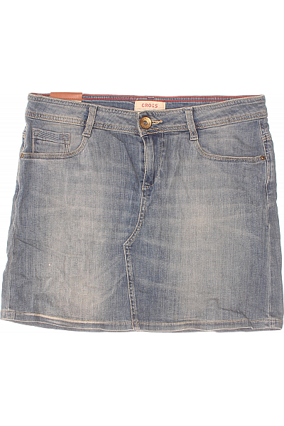 Džínová  Sukně Modrá CROSS Vel. 29