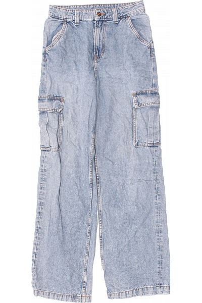 Bootcut Dámské Džíny Modré Vel. 34