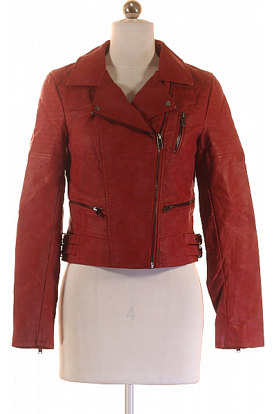 ONLY Dámská Bunda Červený Second Hand Vel. 34