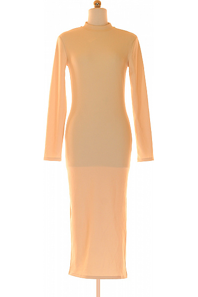 Tričkové  Šaty Béžové STRADIVARIUS Vel.  M