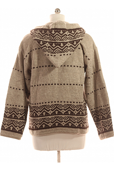 Dámský Svetr Vlněný Béžový Second hand Vel. M