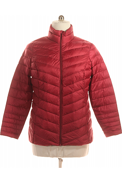 Prošívaná Dámská Bunda Červená Canda Vel.  46