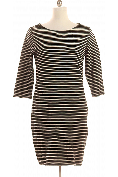 Tričkové  Šaty Černobílé Vel. 42