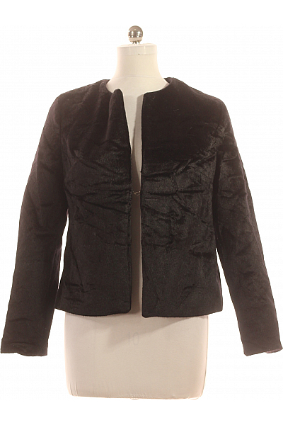 Teplé Dámské Sako Černé Second Hand Vel. 36