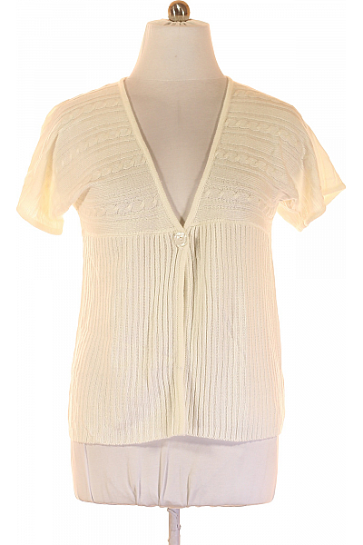 Dámský Cardigan Bílý Second Hand Vel. 44