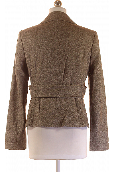 Esprit Teplé Dámské Sako Vlněné Černobílé