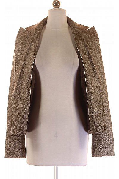 Esprit Teplé Dámské Sako Vlněné Černobílé