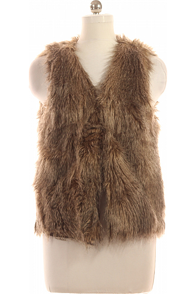 Kratká Dámská Vesta Hnědá Vel. 40