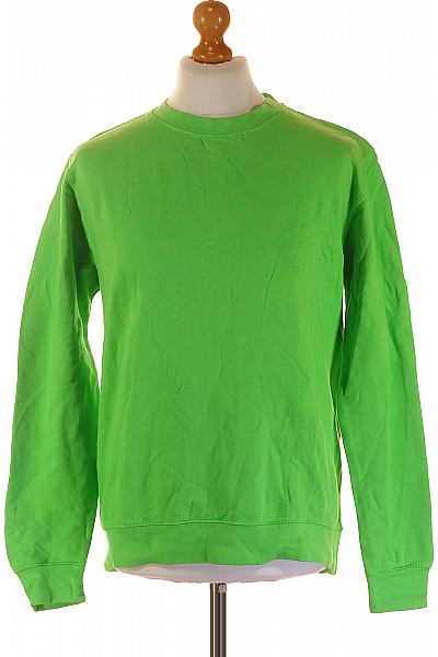 Pánská Mikina Bez Zapínání Zelená