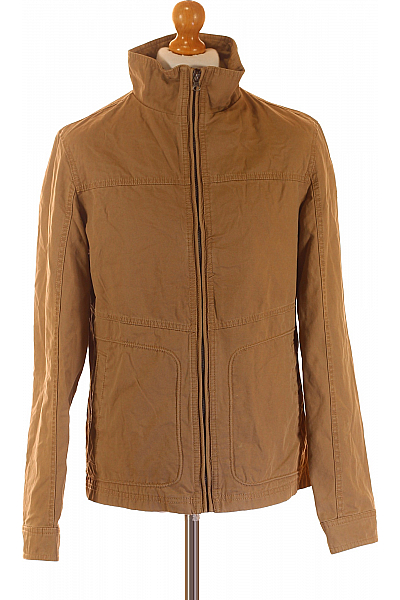 TOM TAILOR Pánská Přechodné Bundy Hnědá Second Hand Vel. M