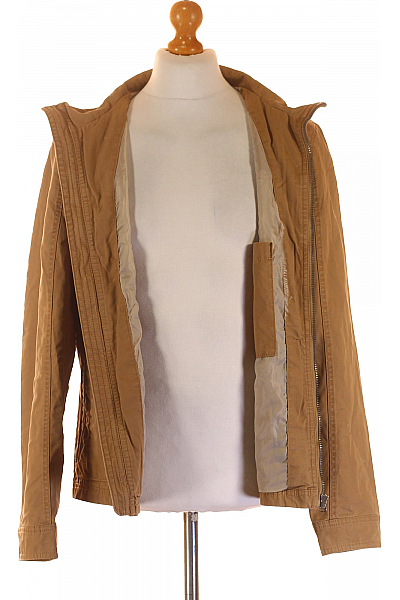 TOM TAILOR Pánská Přechodné Bundy Hnědá Second hand Vel. M