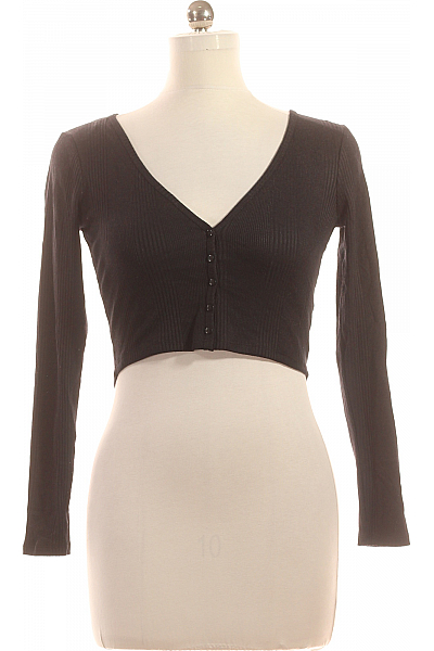 Dámské Top Černý ZARA Second Hand Vel. M