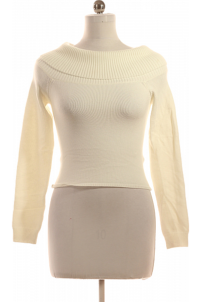 Bershka Dámský Rolák Bílý Vel. M