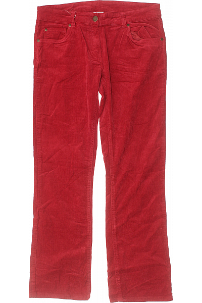 Teplé Dámské Kalhoty Vínová Second Hand Vel. 42