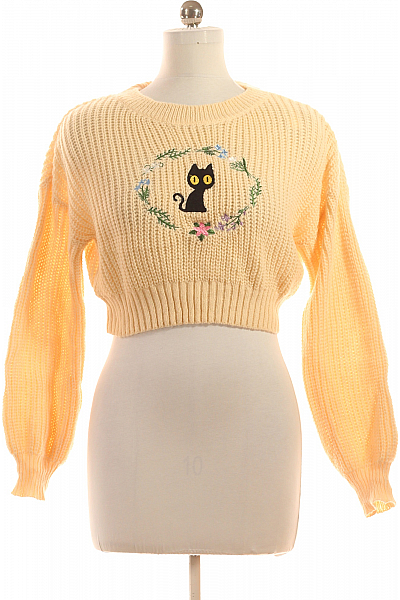 Dámský Pulovr Růžový Vel. M