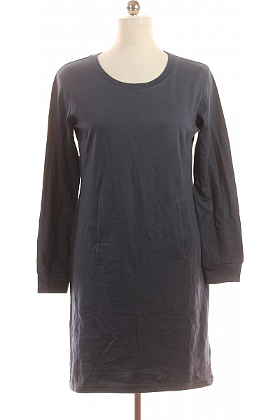  Mikinové Šaty Modré Vel. M