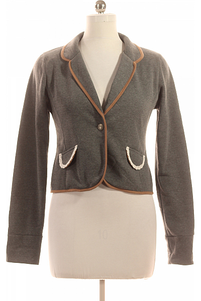 Krátký Dámský Kabát Šedý COLLOSEUM Vel. M