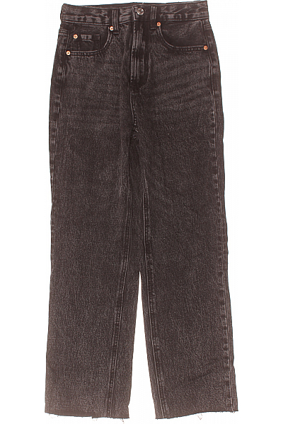 STRADIVARIUS Boyfriend Dámské Džíny Černé Vel. 34