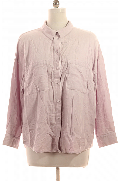 Riflová Dámská Košile Fialová Vel. L